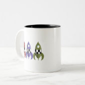 3色ロケット ツートーンマグカップ (正面左)