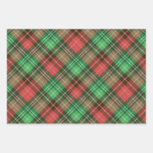 3色格子模様ラッピング紙シート2 ラッピングペーパーシート (正面)