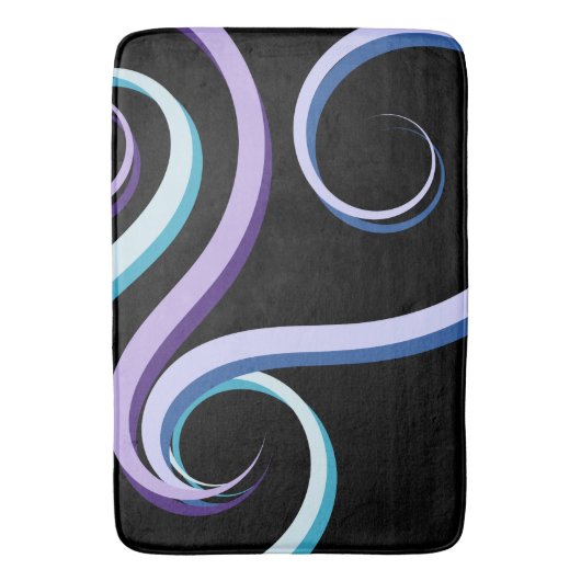 3色渦 バスマット (正面縦)