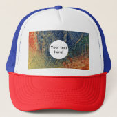 3色絵を描 キャップ (正面)