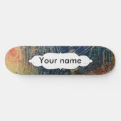 3色絵を描 スケートボード (横)