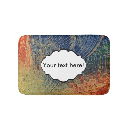 3色絵を描 バスマット (正面)