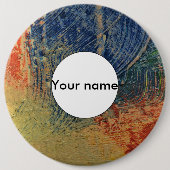 3色絵を描 缶バッジ (正面)