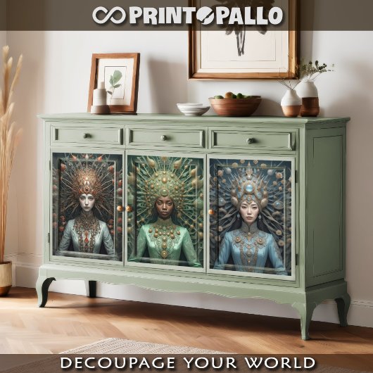 3色、1人の人類 – ラッピングペーパーシート