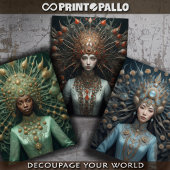 3色、1人の人類 – ラッピングペーパーシート