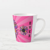 3花グリッターカスタマイズママ カフェラテマグ (右)