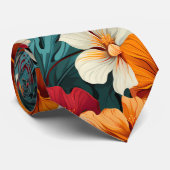 #3花柄 ネクタイ (ロール)