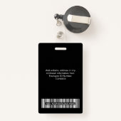 3複数のロゴ(従業員写真、バーコード、氏名B) バッジ (裏面リトラクタブル付き)