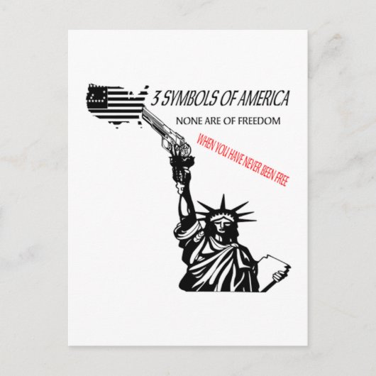 3記号（白） ポストカード (正面)