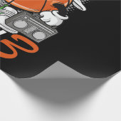 3誕生日バスケットボール選手おもしろい3歳 ラッピングペーパー (角)