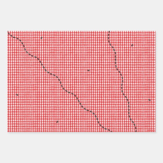 3誕生日パーティーのファームの友人セット ラッピングペーパーシート (正面2)