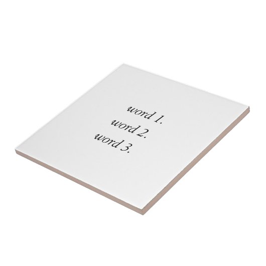 3語で独自のインスパイア文字を作成する タイル (側面)