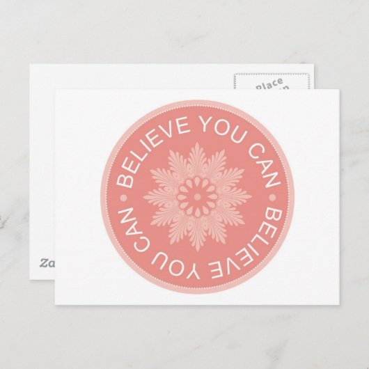 3語の引用文信じが可能 ポストカード (正面/裏面)