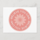 3語の引用文信じが可能 ポストカード (正面)