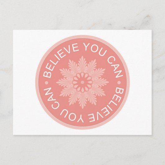 3語の引用文信じが可能 ポストカード (正面)