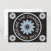 3語の引用文～が変化する～ ポストカード (正面/裏面)