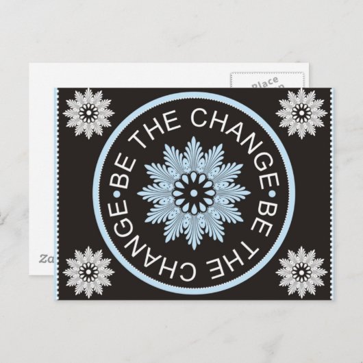 3語の引用文～が変化する～ ポストカード (正面/裏面)