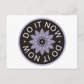 3語やる気を起こさせる引用文~今すぐ実行~ ポストカード (正面)