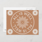 3語引用文～すべて良好やる気を起こさせる～ ポストカード (正面/裏面)