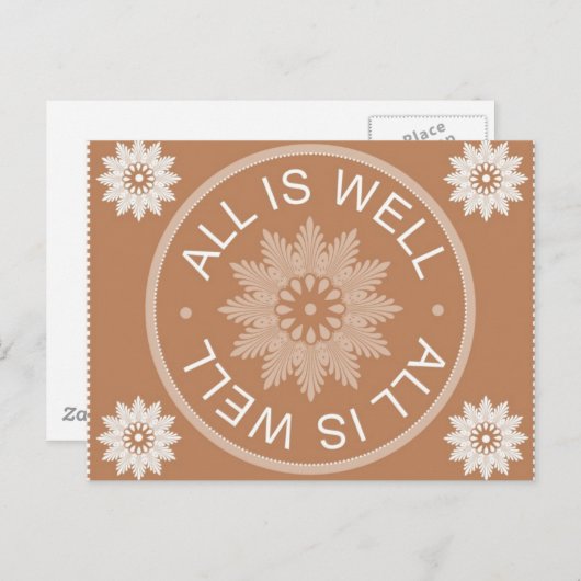 3語引用文~すべて良好やる気を起こさせる~ ポストカード (正面/裏面)