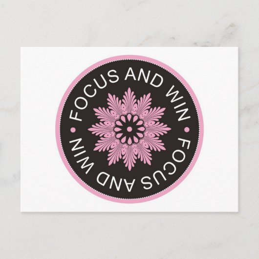 3語引用文～フォーカスして勝つやる気を起こさせる～ ポストカード (正面)