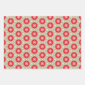 3調整レッドタンクリスマスツリートナカイ ラッピングペーパーシート (正面2)