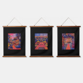 3調整壁タペストリーのセット 吊り下げ型タペストリー (トリプル)