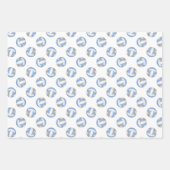 3調整式ライトブルーグレーバレーボール ラッピングペーパーシート (正面3)