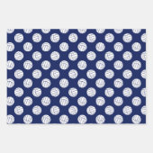 3調整海軍ブルーグレーバレーボール3セット ラッピングペーパーシート (正面2)