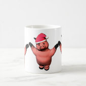 3豚のようなクリスマス! コーヒーマグカップ (中央)