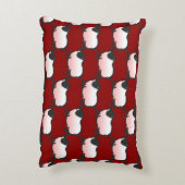 3豚ユーモアのある年2019色アクセントPを選択 アクセントクッション (裏面(縦))