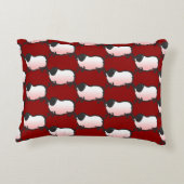 3豚ユーモアのある年2019色アクセントPを選択 アクセントクッション (裏面)