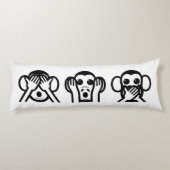 3賢いサルの絵文字 ボディピロー (裏面)