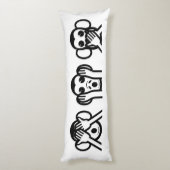 3賢いサルの絵文字 ボディピロー (裏面 (縦))