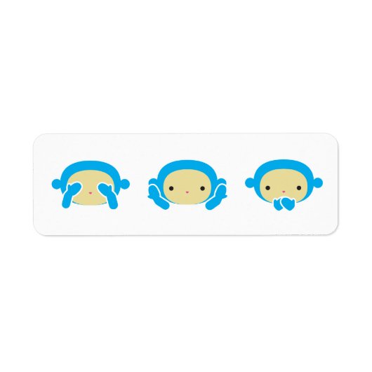 3賢いサル ラベル (正面)