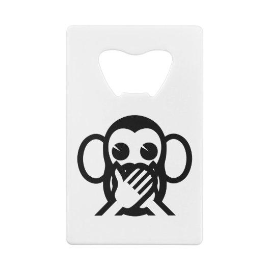 3賢さる岩猿言わざる悪話絵文字NO クレジットカード栓抜き (裏面)