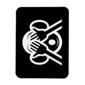 3賢猿(みざる)みざる(見ざる) NO EVIL絵文字 マグネット (縦)