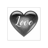 3赤いハート形,愛,ハート, ラバースタンプ (インプリント)