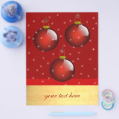 3赤オーナメント チラシ (シングル)