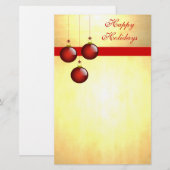 3赤オーナメント 便箋 (正面/裏面)