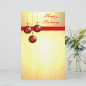 3赤オーナメント 便箋 (スタンド正面)