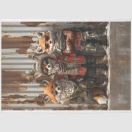 3赤キツネ都市フロンティア少年デコパージュ 薄葉紙