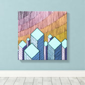 3超高層ビル以上 キャンバスプリント (インサイチュ (ウッドフロア))