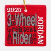 3輪ライダー並外カスタム セラミックオーナメント (正面)