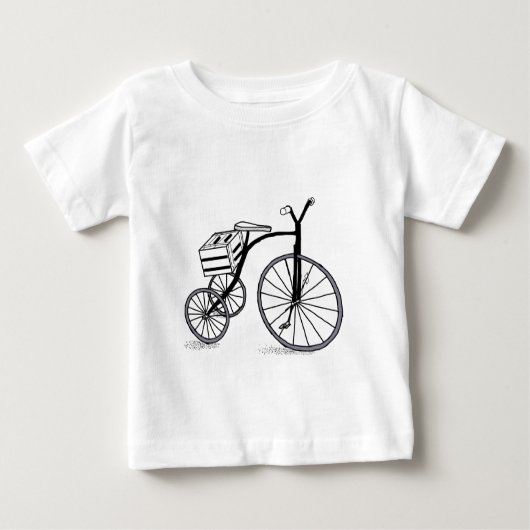 3輪自転車 ベビーTシャツ (正面)