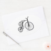 3輪自転車 楕円形シール (封筒)