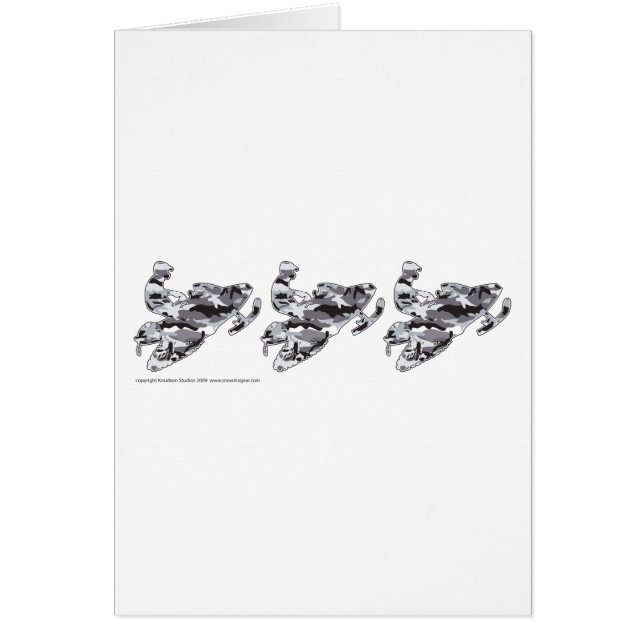 3迷彩柄灰色そり (正面)