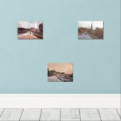 3道路水色プリントセット (ウッドフロア)