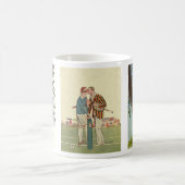 3違うヴィンテージアールデコロマンチックな新婚 コーヒーマグカップ (中央)