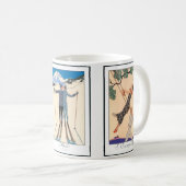 3違うヴィンテージアールデコbyジョージ・バービア コーヒーマグカップ (正面右)